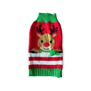 Rudolph the reindeer small dog turtleneck sweater